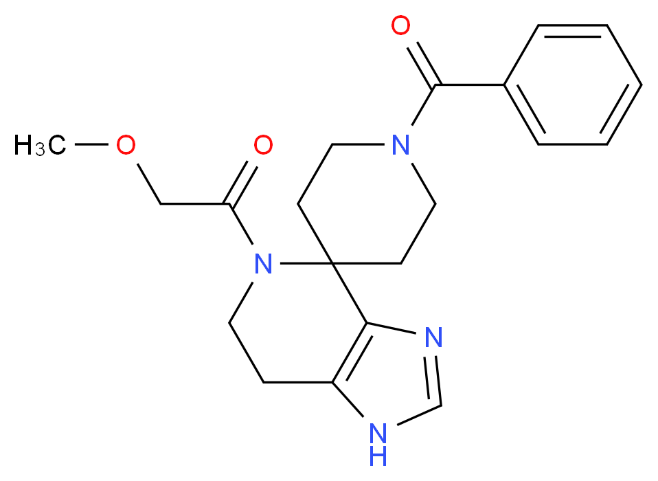 1'-benzoyl-5-(methoxyacetyl)-1,5,6,7-tetrahydrospiro[imidazo[4,5-c]pyridine-4,4'-piperidine]_分子结构_CAS_)