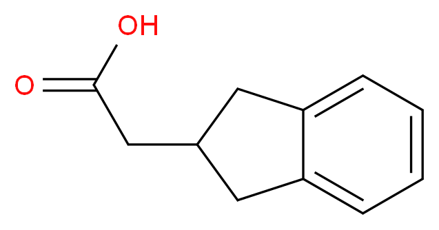 2-茚满基乙酸_分子结构_CAS_37868-26-1)