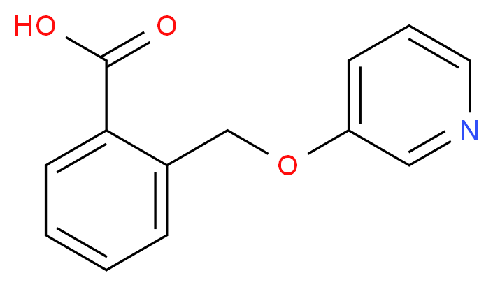 2-[(3-Pyridinyloxy)methyl]benzoic acid_分子结构_CAS_)