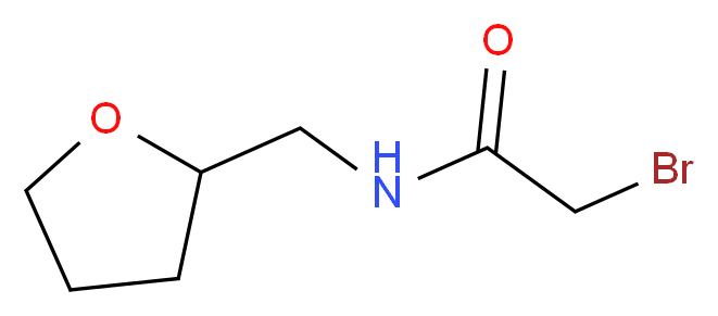 2-bromo-N-(oxolan-2-ylmethyl)acetamide_分子结构_CAS_90271-69-5