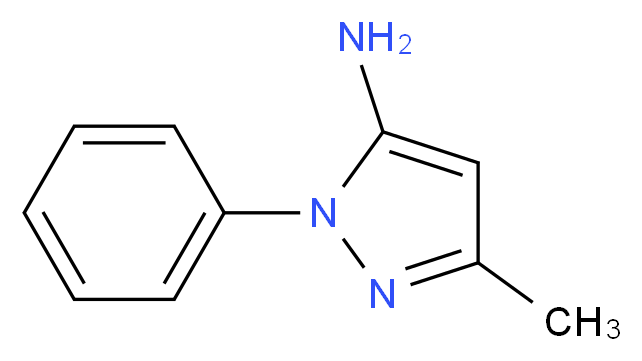 5-氨基-3-甲基-1-苯基吡唑_分子结构_CAS_1131-18-6)