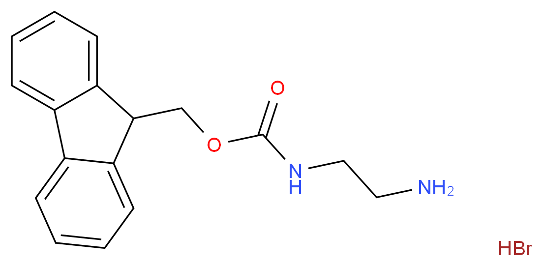 N-芴甲氧羰基乙二胺 氢溴酸盐_分子结构_CAS_352351-55-4)