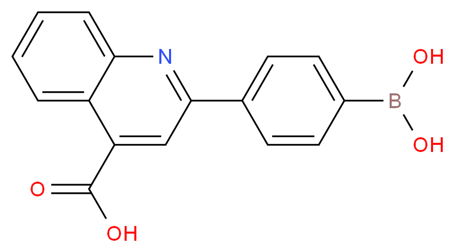 4-(4-Carboxyquinolin-2-yl)benzeneboronic acid_分子结构_CAS_)