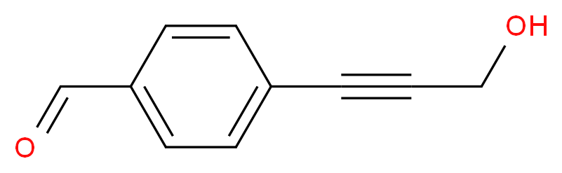 4-(3-Hydroxyprop-1-ynyl)benzaldehyde_分子结构_CAS_)