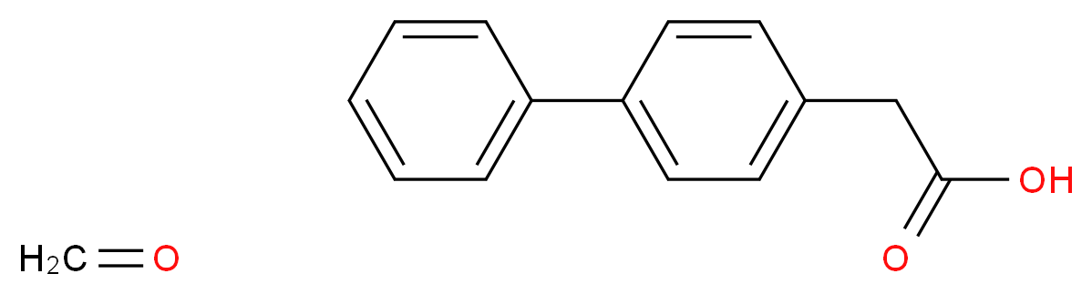 2-(4-phenylphenyl)acetic acid; formaldehyde_分子结构_CAS_6547-53-1