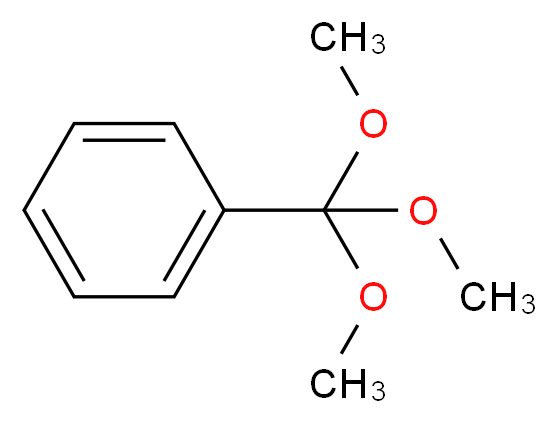 (trimethoxymethyl)benzene_分子结构_CAS_707-07-3