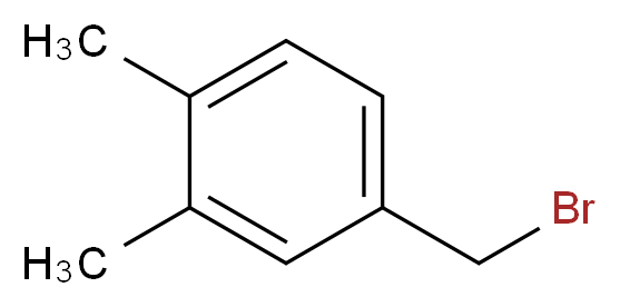 Benzene, 4-(bromomethyl)-1,2-dimethyl-_分子结构_CAS_94416-66-7)