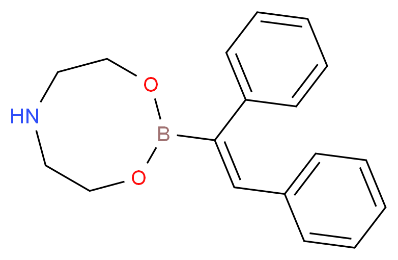 2-[(Z)-1,2-diphenylethenyl]-1,3,6,2-dioxazaborocane_分子结构_CAS_501014-42-2