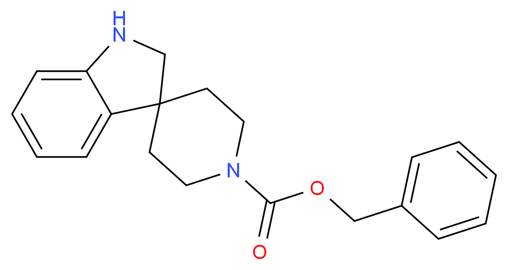 1'-(BENZYLOXYCARBONYL)SPIRO(INDOLINE-3,4'-PIPERIDINE)_分子结构_CAS_159635-46-8)