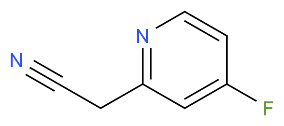 2-(4-fluoropyridin-2-yl)acetonitrile_分子结构_CAS_1000504-35-7