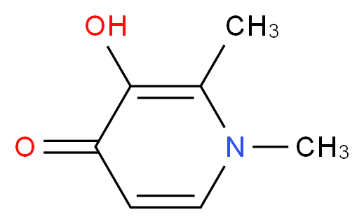 3-hydroxy-1,2-dimethyl-1,4-dihydropyridin-4-one_分子结构_CAS_30652-11-0