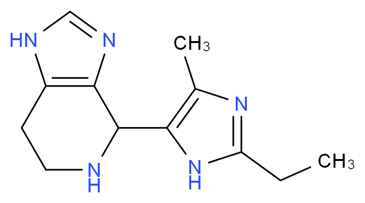 4-(2-ethyl-4-methyl-1H-imidazol-5-yl)-4,5,6,7-tetrahydro-1H-imidazo[4,5-c]pyridine_分子结构_CAS_)
