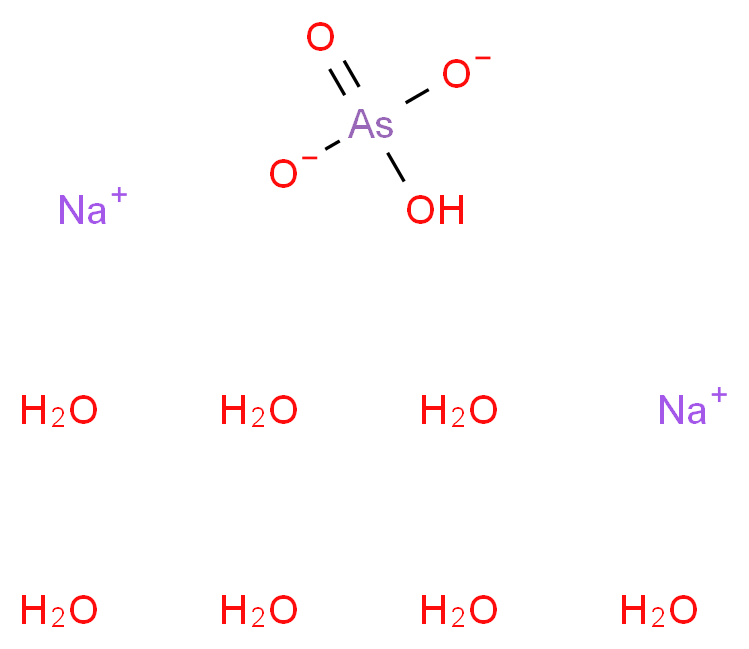 ARSENIC ACID SODIUM SALT HEPTAHYDRATE_分子结构_CAS_10048-95-0)