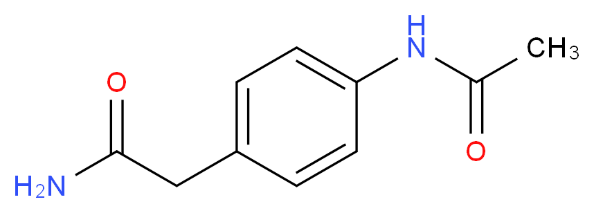 N-[4-(carbamoylmethyl)phenyl]acetamide_分子结构_CAS_)