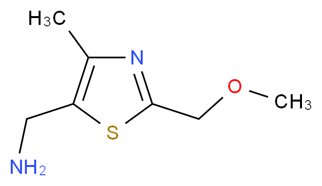 1-[2-(methoxymethyl)-4-methyl-1,3-thiazol-5-yl]methanamine_分子结构_CAS_1119452-01-5)