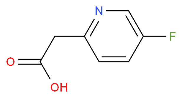 2-(5-fluoropyridin-2-yl)acetic acid_分子结构_CAS_1000515-83-2