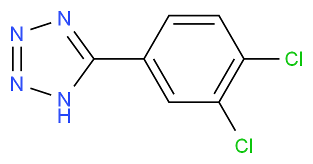 5-(3,4-dichlorophenyl)-1H-1,2,3,4-tetrazole_分子结构_CAS_41421-27-6