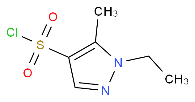 1-Ethyl-5-methyl-1H-pyrazole-4-sulfonyl chloride_分子结构_CAS_957261-55-1)