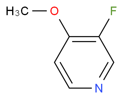 3-Fluoro-4-methoxy-pyridine_分子结构_CAS_1060805-03-9)