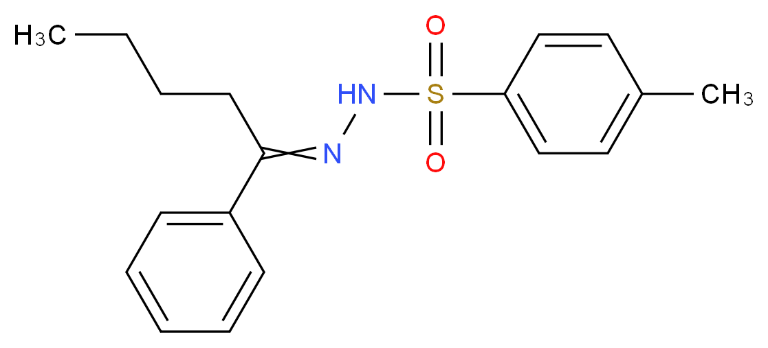 4-methyl-N'-(1-phenylpentylidene)benzene-1-sulfonohydrazide_分子结构_CAS_69015-74-3