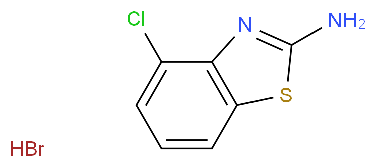 2-AMINO-4-CHLOROBENZOTHIAZOLE HYDROBROMIDE_分子结构_CAS_27058-83-9)