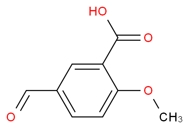 5-formyl-2-methoxybenzoic acid_分子结构_CAS_84923-70-6