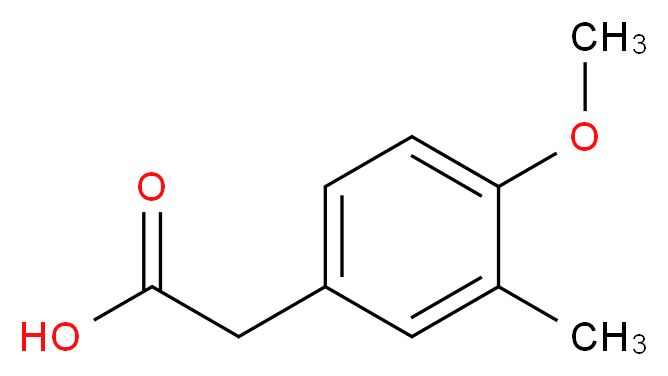 2-(4-methoxy-3-methylphenyl)acetic acid_分子结构_CAS_4513-73-9