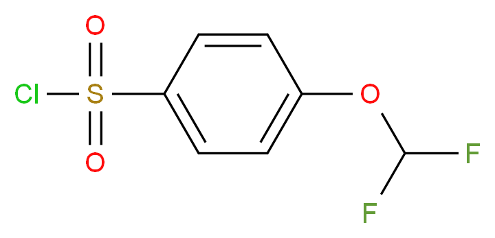 4-(Difluoromethoxy)benzenesulphonyl chloride 98%_分子结构_CAS_351003-34-4)