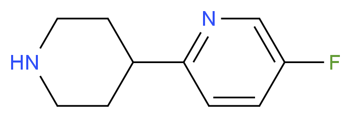 5-fluoro-2-(piperidin-4-yl)pyridine_分子结构_CAS_1138217-86-3)