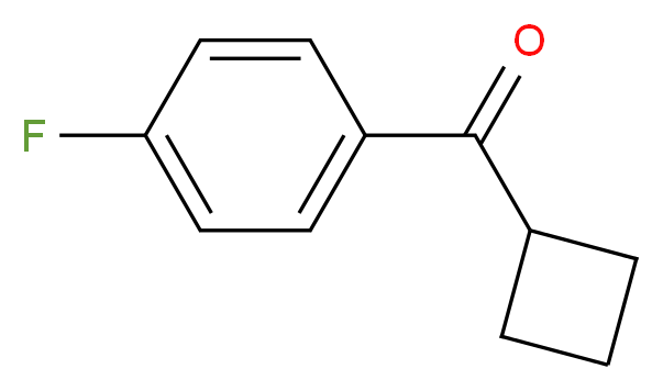 cyclobutyl(4-fluorophenyl)methanone_分子结构_CAS_31431-13-7