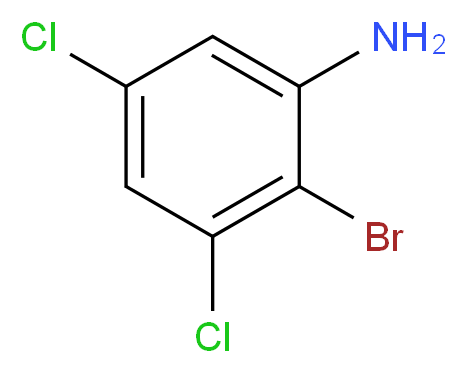 2-Bromo-3,5-dichlorobenzenamine_分子结构_CAS_1211214-30-0)