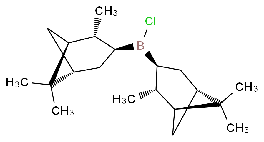 chlorobis[(1S,2R,3S,5S)-2,6,6-trimethylbicyclo[3.1.1]heptan-3-yl]borane_分子结构_CAS_112246-73-8