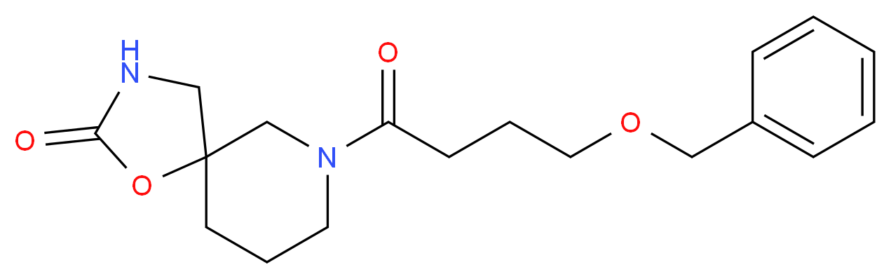7-[4-(benzyloxy)butanoyl]-1-oxa-3,7-diazaspiro[4.5]decan-2-one_分子结构_CAS_)