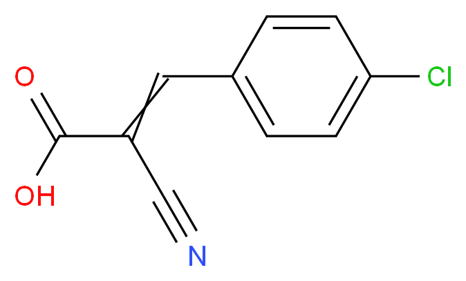 4-Chloro-α-cyanocinnamic acid_分子结构_CAS_69727-07-7)