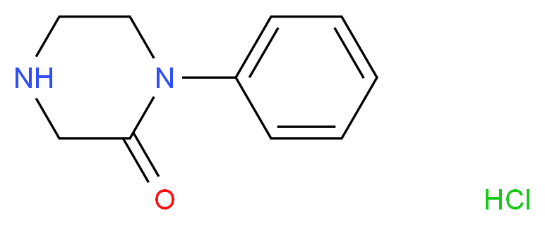 1-Phenylpiperazin-2-one hydrochloride_分子结构_CAS_90917-86-5)