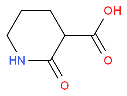 2-oxopiperidine-3-carboxylic acid_分子结构_CAS_41888-21-5