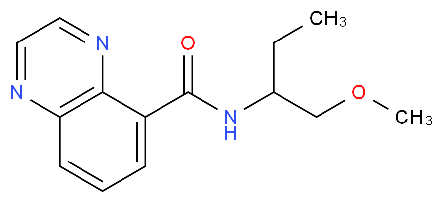 N-[1-(methoxymethyl)propyl]quinoxaline-5-carboxamide_分子结构_CAS_)