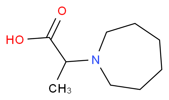 2-(1-azepanyl)propanoic acid_分子结构_CAS_302914-01-8)