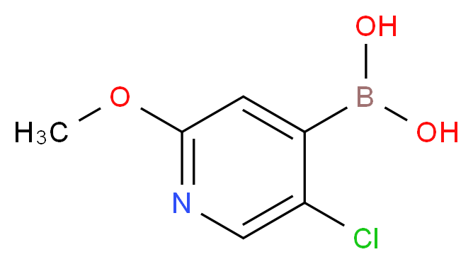 (5-Chloro-2-methoxypyridin-4-yl)boronic acid_分子结构_CAS_475275-69-5)