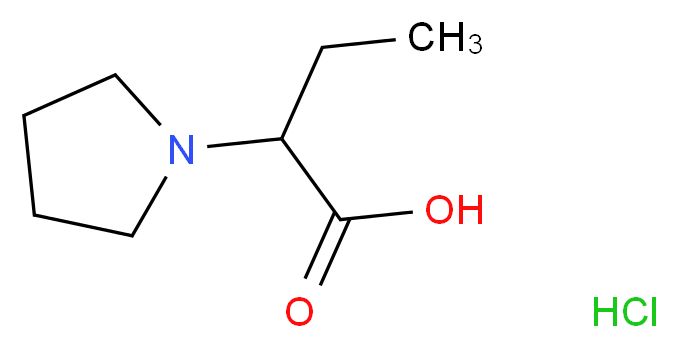 2-Pyrrolidin-1-yl-butyric acid hydrochloride_分子结构_CAS_)