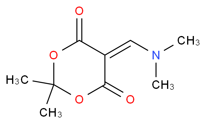 5-[(dimethylamino)methylidene]-2,2-dimethyl-1,3-dioxane-4,6-dione_分子结构_CAS_75039-60-0