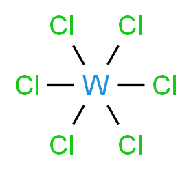 氯化钨(VI)_分子结构_CAS_13283-01-7)