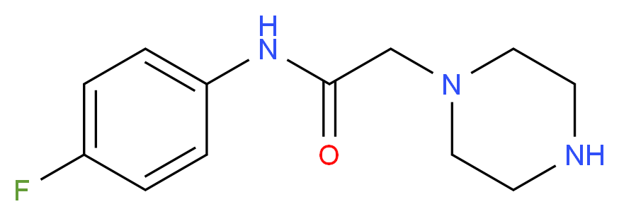N-(4-Fluorophenyl)-2-piperazin-1-ylacetamide_分子结构_CAS_)