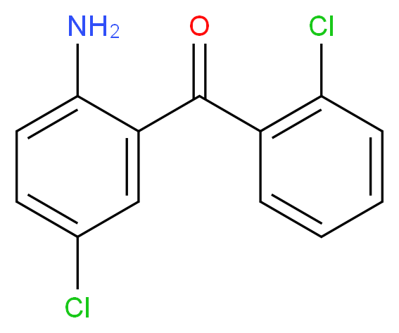 4-chloro-2-(2-chlorobenzoyl)aniline_分子结构_CAS_2958-36-3