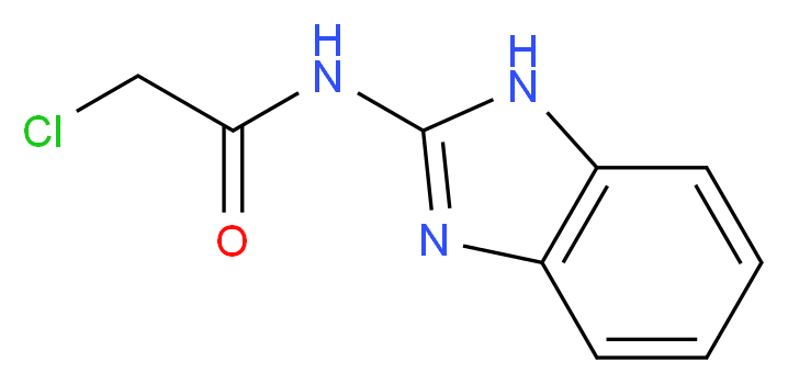 N-(1H-1,3-benzodiazol-2-yl)-2-chloroacetamide_分子结构_CAS_84587-80-4