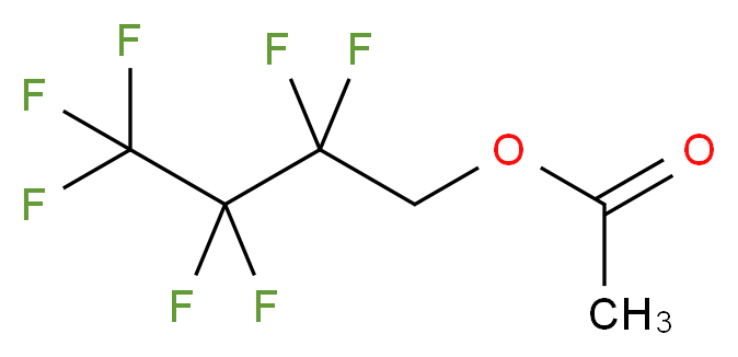 2,2,3,3,4,4,4-heptafluorobutyl acetate_分子结构_CAS_1559-07-5