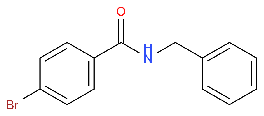 N-benzyl-4-bromobenzamide_分子结构_CAS_80311-89-3