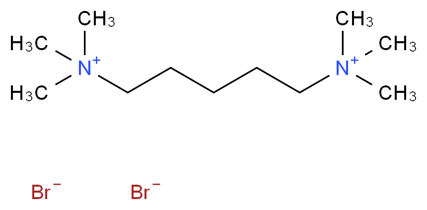 trimethyl[5-(trimethylazaniumyl)pentyl]azanium dibromide_分子结构_CAS_541-20-8