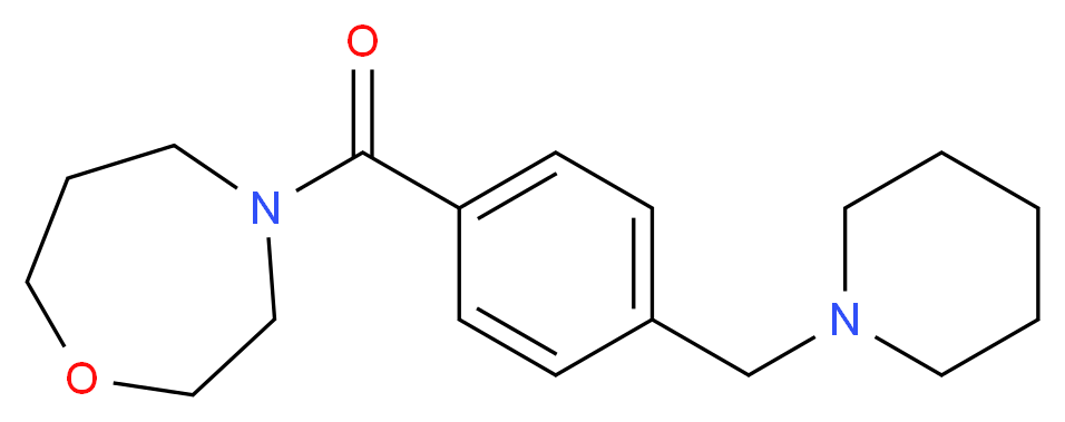 4-[4-(1-piperidinylmethyl)benzoyl]-1,4-oxazepane_分子结构_CAS_)