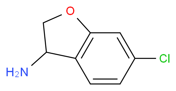 6-CHLORO-2,3-DIHYDRO-1-BENZOFURAN-3-AMINE_分子结构_CAS_944899-93-8)